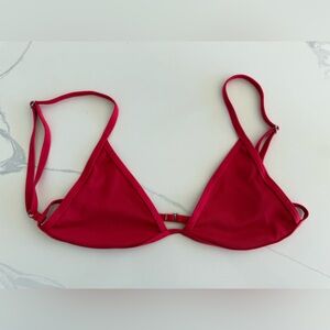 Bershka Vibrant Red Bikini Triangle Top Size M